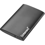 Extern SSD - INTENSO - 1TB - USB 3.0 - Premium Aluminium - Svart