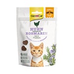 GimCat Crunchy Snacks Poulet au romarin - Friandise pour chats croustillante et riche en protéines sans sucre ajouté - 1 sachet (1 à 50 g)