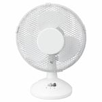 DAEWOO 9" Desktop Fan Air Cooler Oscillating Portable 2 Speed Table Home Office