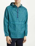 John Lewis Kin Camo Shower Resistant Rain Jacket Anorak Mac Camo Blue Size Small