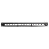 TRIAX Triax Patch Panel 19" 1U Keystone CAT6 UTP 24 Portar 157082