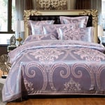 N\C Bedding Set Duvet Covers Full Queen Size Comforter Set Duvet Cover Sets King Size Silk Duvet Covers Set King Size 100% Cotton Double Duvet Covers Set Silk Satin Jacquard Embroidery Double