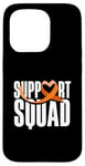 Coque pour iPhone 15 Pro Orange Ribbon Support Squad Sensibilisation à la sclérose en plaques