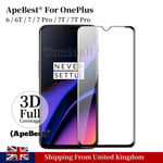 Apebest Tempered Glass Screen Protector Full Cover For Oneplus 6 6t 7t 7 Pro