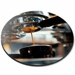 Round Mouse Mat - Espresso Coffee Shop Cafe Machine Office Gift #21504