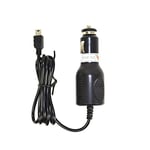 PNI Chargeur de Voiture avec Prise Mini USB 12V/24V - 5V 2A, pour GPS, Longueur de câble 190 cm