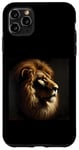 Coque pour iPhone 11 Pro Max Chemise lion africaine pour femmes, hommes, enfants, animaux sauvages, roi chat sauvage