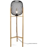 Lampadaire Led métal et bois culot E27 - Trio - Calimero