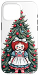 iPhone 16 Pro Max Raggedy Ann in front of a Christmas Tree Case