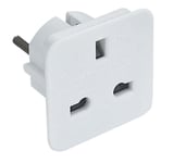 UK To EU Euro Europe European Travel Adaptor Plug 2 Pin Adapter *CE Approved*