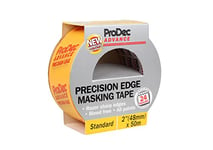 ProDec Advance ATMT003 48mm (2 inch) x 50m Precision Edge Multi Surface Painters Masking Tape for Razor Sharp Lines with No Paint Bleed For Indoor Painting and Decorating,Yellow