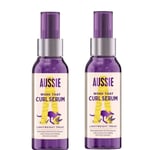 2 * Aussie Work That Curl Hair Serum For Curly Hair With Jojoba Seed Oil