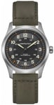 Hamilton H70205830 Khaki Field Musta/Nahka Ø38 mm