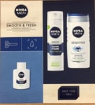 NIVEA FOR MEN GIFT SET 200ML SHAVING FOAM 250ML SHOWER GEL 30ML POST SHAVE BALM