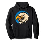 Retro Bald Eagle Bird American Animals Pullover Hoodie