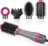 4 in 1 Hair Dryer Brush Set, PARWIN PRO BEAUTY Hot Air Styler with 4 Attachments