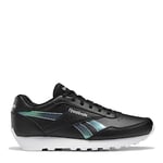 Reebok Femme Rewind Run Baskets, Black/White/Silver Met, 37 EU