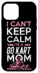 iPhone 12 mini Go Kart Racing Vintage I Can't Keep Calm I'm A Go Kart Mom Case