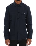 GALLIANO Blue Casual Cotton Long Sleeve Shirt Top Mens s. IT50/ US40/ L