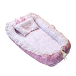 Baby Bed Portable Lounger Crib Sleep Nest With Pillow 12