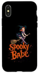 Coque pour iPhone X/XS Spooky Babe Costume de sorcière d'Halloween