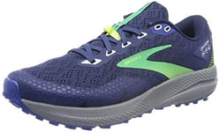 BROOKS Homme Divide 3 Sneaker, Bleu/Vert/Gris, 40 EU