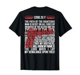 Ezekiel 25:17 - The Path of the righteous man is beset on T-Shirt