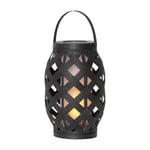 Star Trading 062-18 Flame 15X23CM LED-Lykt, svart