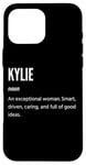 Coque pour iPhone 16 Pro Max Kylie Gifts Nom une femme exceptionnelle