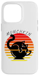 Coque pour iPhone 14 Pro Max Munchkin, chat, tasse à thé, chaton, mignon