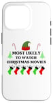 iPhone 16 Pro Most Likely To Watch Christmas Movies Family Santa Elf Hat Case