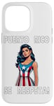 iPhone 14 Pro Max Puerto Rico Se Respeta Beautiful Boricua Woman PR Flag Case