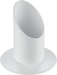 Rayher bougeoir en métal pour les bougies de baptême et de communion porte bougie à décorer idéal pour les chandeliers, bougies de table etc support bougie àž 40 mm blanc mat