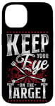 iPhone 14 Darts Vintage Keep Your Eye On The Target Case