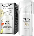 2 x Olay Total Effects Day Cream Moisturiser 7-In-1 Anti Ageing SPF15 Hydrating