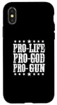 Coque pour iPhone X/XS Pro Life Pro God Pro Gun - Funny Conservateur