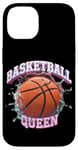 Coque pour iPhone 14 Basketball Queen Joueur de basket-ball