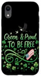 Coque pour iPhone XR Vert et fier d'être libre - La fierté libérale de la Saint-Patrick