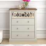 Commode à 4 tiroirs Galano Sufly – Commode avec rangement comme meuble de chambre – Organisateurs de placard et armoire de rangement pour couloir,