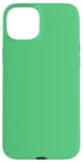 Coque pour iPhone 15 Plus Couleur vert émeraude simple