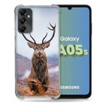 Cokitec Coque Renforcée pour Samsung Galaxy A05S Chasse Chevreuil Montagne