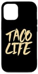 Coque pour iPhone 14 Pro Taco Life - Messages amusants et motivants