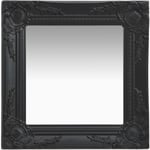 Nova - Miroir mural style baroque 40x40 cm noir - The Living Store - Noir