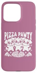 Coque pour iPhone 15 Pro Max Pizza Party Pizza Pawty Three Dogs Funny Pun amoureux des chiens