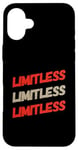 iPhone 16 Plus One Word Funny Text Design Of Limitless Quotes Case