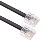 5m RJ11 Kabel ADSL Erweiterung Leitung Telefon Schnur Stecker Hohe Geschwindi...