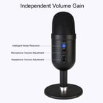 USB PC Microphone Condenser Type 88db Dynamic Range Live Streaming Mic For Game