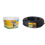 Hozelock 7024 0000 Easy Drip Micro Watering Kit for Pots and Containers, Black, 40x25x15 cm & Hozelock 2764R0000 Supply Hose, 25 m x 13 mm