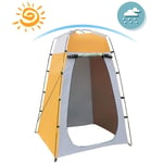 Draulic Portabele Privacy Tente de douche Pansement amovible – Vêtement pour camping de plage en plein air, jaune