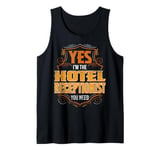 Retro Profession I'm The Hotel Receptionist Tank Top